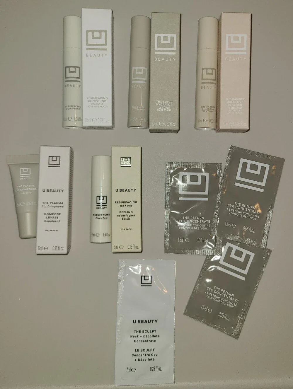 U BEAUTY Set - 7 BEST SELLERS in TRAVEL SIZE UBeauty
